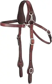 Tough-1 Leather Mule Browband Headstall