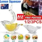 1-3Pcs Transparent Fruit Squeezer Lemon Juicer Kitchen Bar Gadget Manual Juicer