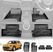 X-CAR 3D All-Weather Floor Mats for Mini Cooper 2014-2025 Heavy Duty Customized Car Floor Liners Full Set Carpet
