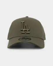 [New Era] New Era Los Angeles Dodgers Tonal 9forty A-frame Snapback Olive - Size ONE ONE Olive