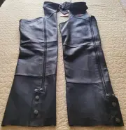 Harley Davidson Black leather Chaps