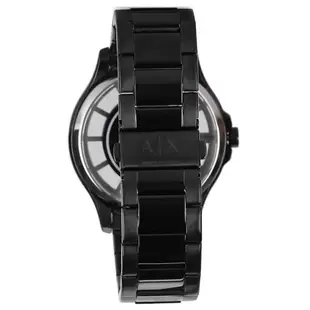ARMANI EXCHANGE 男錶 手錶 46mm 黑色鋼錶帶 男錶 手錶 腕錶 AX2189 AX(現貨)