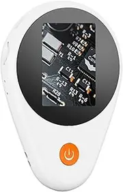 Portable Digital Microscope for Kids, 2 Inch IPS Color Screen Handheld Microscope Built in 8 LED Lights, 500x Magnification Magnifying Glass Mini Microscope for Student Science (White)