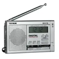 在飛比找蝦皮購物優惠-德生(Tecsun)收音機DR-910數碼顯示全波段鐘控小型