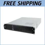 2U Rackmount Server Chassis with 4 HDD Bays & USB 3.0 Ports, ATX Compatible