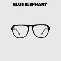 在飛比找蝦皮購物優惠-[藍象] 2024 新款船黑色眼鏡 | 韓國別緻時尚鏡框眼鏡