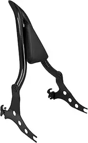 HDBUBALUS Motorcycle Sissy Bar Detachable Split Passenger Backrest Pad Fit for Harley Softail Breakout 2013-2023 Fat Boy FLFBS 2018-2023 Black