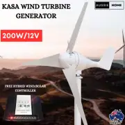 200W / 12V Wind Turbine Generator 3 Blade Digital Hybrid Wind/Solar Controller