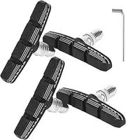 Brake Pads for Bike - V Brake Pads Bike with Hexagonal Wrench | Low Noise Cycle Accessories for Mountain Biking and Road Commuting