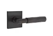 Emtek Select Privacy, Square Rosette, T-Bar Stem, Tribeca Handle US19 RH