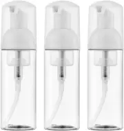 2oz Foam Pump Bottle (3PCS) Empty Travel Foaming Dispenser for Hand Soap, Lash