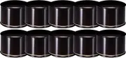 Fukui Craft Hitsu, Heat Resistant, Made in Japan, Dishwasher Safe, High Rice Bowl, Black Gold Line (Inner Black) (10 Guests)