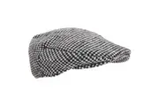 Mens Traditional Lined Flat Cap (Dogstooth) - UTHA498