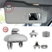 Grey 2PCS Sun Visor Clip Holder Hook Bracket Suitable for Audi A3A4LA5A6LQ5Q3 8U