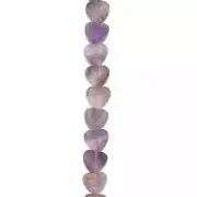 Amethyst Heart Beads, 7.8mm by Bead Landing™