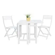 Tea 3pc Setting - White
