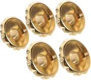 GANAZONO 5pcs Copper Incense Holder Mini Backflow Incense Burner Bases Elegant Design for Sticks Present Durable Copper Material for Use