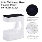 24W Timer UV Lamp Quicky-Dry USB Nail Dryer Hot Nail Tools for Nails