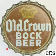 Old Crown bock Centlivre Brewing Corp.BEER cork lined beer bottle cap 1959-1964
