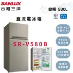 SANLUX三洋 580公升 變頻 一級 雙門 電冰箱 SR-V580B 智盛翔冷氣家電