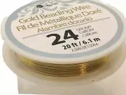 Cousins Gold Beading Wire 24 Gauge 20 Feet