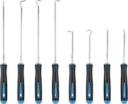 Pick and Hook Set – 8-Piece Alloy Steel Picks with Ergonomic Non-Slip Handles – Precision Tools for Automotive, Electronics, Crafts, Gasket & O-Ring Removal