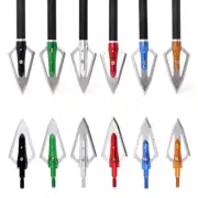 12pcs Stainless Steel Arrow Head Grain Hunting Arrowhead Tips for Compound Bow