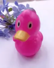 Mini Rubber Duck Dusky Sound Pieces Flat Squeakly Water Play Kids Baby Shower