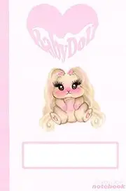 [BabyDoll Stationary] BabyDoll Notebook: ♡ pink/white ♡ 120 page Notebook 6"x9"