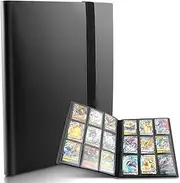 Card Binder, 9 Pocket Trading Card Album Folder, 360 Card Capacity Sports Card Binder, Premium Card Binders Compatible with MTG, TCG, Baseball Cards