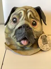 Archie McPhee Pug Dog Mask 24194 NEW! FREE SHIPPING!