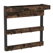 Fin Large Space Coffee Mug Rack Wall Mounted Cup Holder Home Coffee Bar Station Deco