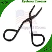 Stainless Steel Scissor Eyebrow Tweezers Slant Tip New