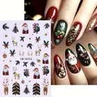 Nail Art Stickers Christmas Tree Santa Claus Mistletoe Reindeer Fern (SWH04)