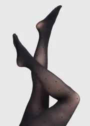 [Taking Shape] Taking Shape 50 Denier Spot Tights in Spot - Women's Accessories Spot