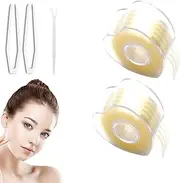 Glue-free Invisible Double Eyelid, Invisible Double Eyelid Sticker, Glue-Free Invisible Double Eyelid Tape (Small,Beige)