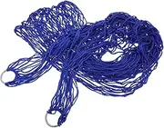 ibasenice Lightweight Mesh Hammock for Adults Durable Nylon Rope Single Person Hanging Bed for Outdoor Camping and Patio Use Comfortable Support for Relaxation