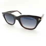 New Tom Ford Snowdon TF 237 05B 52mm Black Grey Authentic Sunglasses Bond