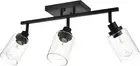 3-Light Track Lighting Kit Black Track Lighting Fixtures Bathroom Wall Sconces C