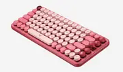 Logitech POP Keys Wireless Mechanical Keyboard With Emoji Keys - Heartbreaker Rose