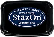 Tsukineko Staz On Solvent Ink Pad, 062 Midnight Blue