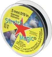 Elastic Beading Cord – Black Color, 0.5Mm in Diameter, 25-Meter (82 Ft) - Easy t