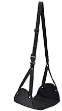 YOMYM Foot Rest, Portable Travel Footrest Flight Carry-On Foot Rest Adjustable Height Foot Rest Travel Accessories Footrests Hammock, Black. (single)