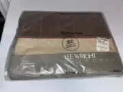Lee Wright JCPenney Flat Sheet Full Walnut/Birch Brown NEW Sealed