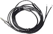 CONGARTENO 1pc DIY Earphone Repair Cable Line with Microphone Cores Anoxic Copper Wire Black High Elasticity and Toughness for Durable Use Earphone Accessories