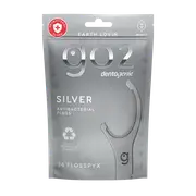 GO2 Dentagenie SILVER ANTIBACTERIAL Flosspyx infused with nano silver - game over bacteria! Minty flavour. 36 pack.