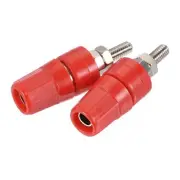 Terminal Binding Post Amplifier Terminal Connector Jack Speaker Red 2 Pack