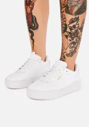 [PUMA] White Cali Leather Sneakers