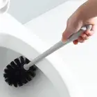Dense Durable Bristles Toilet Brush Rinse Use Efficient Anti-slip Set