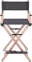 Director Chair Make-up Artist Chair,folding Director Chair,aluminium Portable Chair,foldable Make-up Artist Chair,suitable For Dressing Room,beauty Salon,studio (Color : Rose Gold)